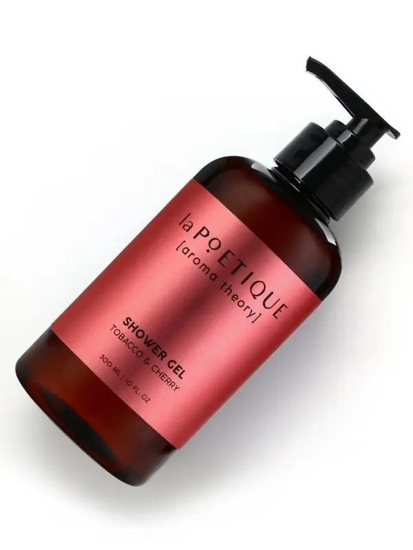 Гель для душа женский, 300 мл, аромат табака и вишни, LA POETIQUE