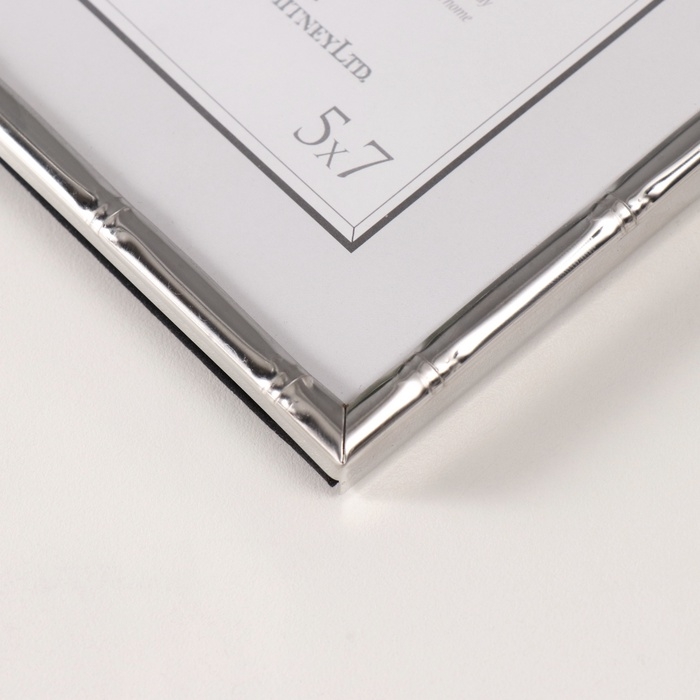 Фоторамка металл на 1 фото 13х18 см "Лофт. Плетение" серебро 13,5х1,5х18,5 см