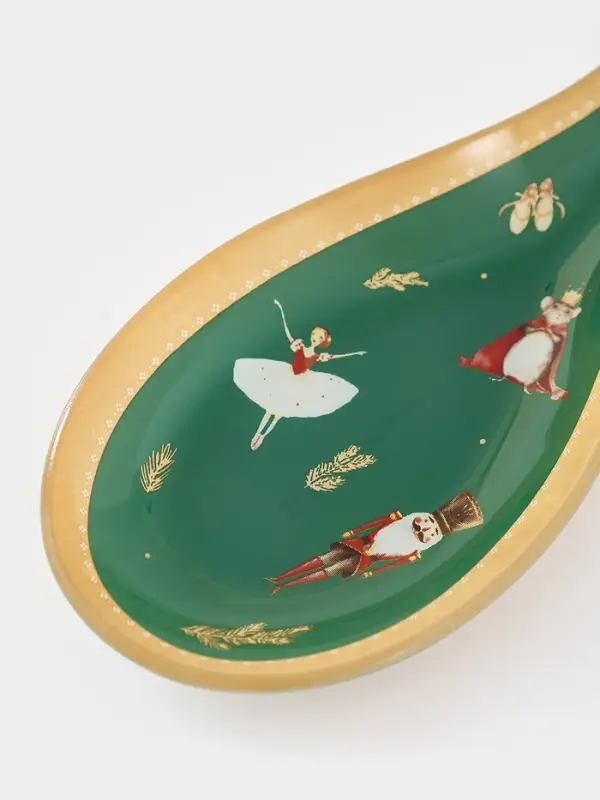 Подставка под ложку  Подставка под ложку "Сказочные истории" 21,5x7,5x1,5 см, цвет зеленый