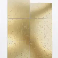 Зеркало настенное &laquo;Звезды&raquo;, на клеевой основе, акриловое, 50 шт. 5&times;5 см, цвет золотой