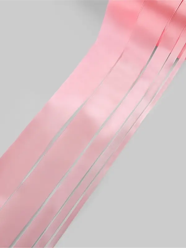 Атласная лента, набор 5 шт., 6/10/20/40/50 мм, 23&plusmn;1 м, розовая №04