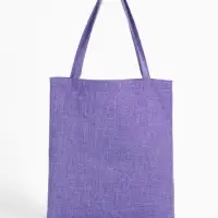 Сумка - шоппер, без застёжки, однотонная, 33&times;0.5&times;38 см, сиреневая