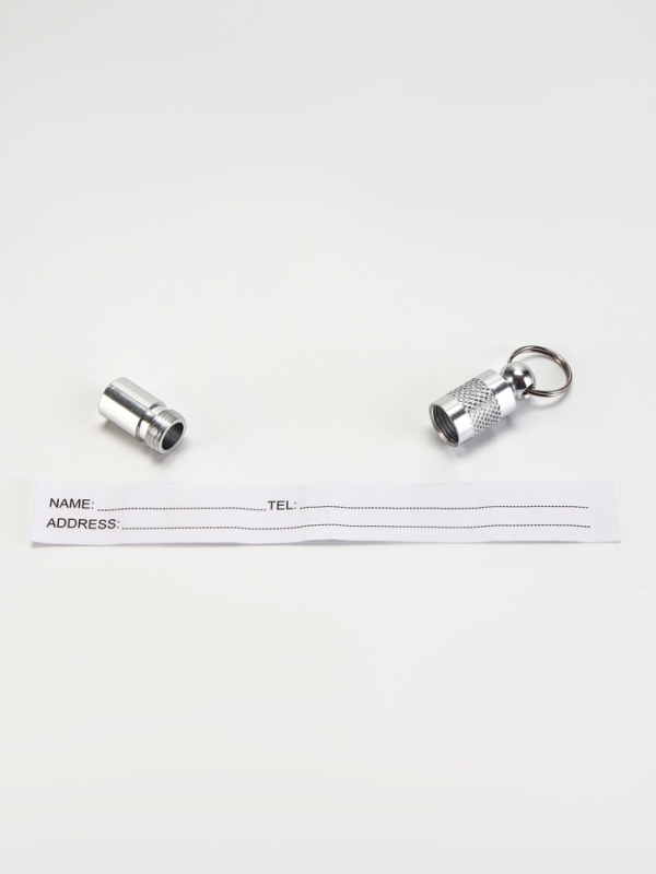 Адресник для вложения записки Адресник для вложения записки