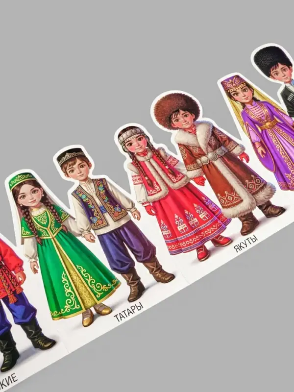 Растяжка с плакатом &laquo;Народы России&raquo;, 2 предмета