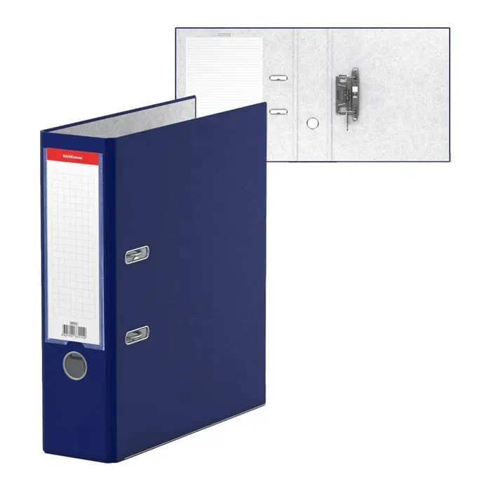 Папка&ndash;регистратор А4, 80 мм, ErichKrause Business, с арочным механизмом, синяя