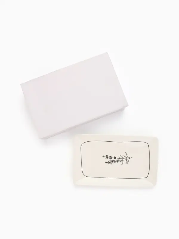 Блюдо керамическое Flower, 20.5&times;12.5&times;1.8 см