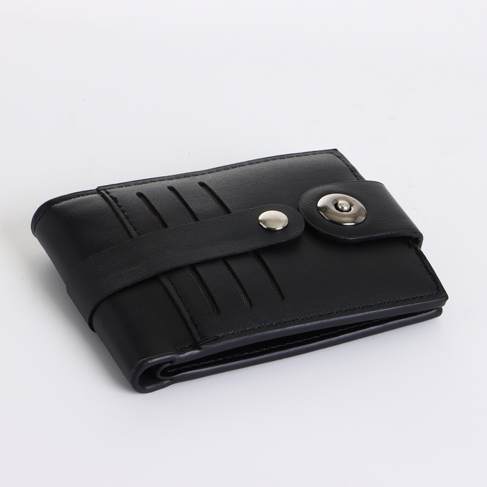 Портмоне мужское на магните, цвет чёрный Портмоне мужское на магните, цвет чёрный