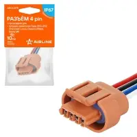 Разъём 4 pin с проводами для катушки зажигания Лада, Chevrolet, Daewoo, Geely