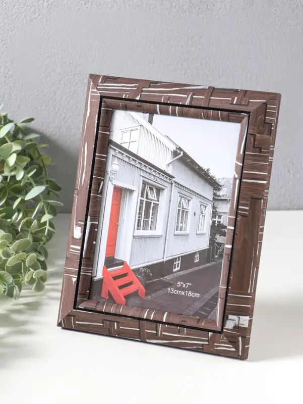 Фоторамка пластик 13х18 см "Моррис" тёмно-коричневый 23х18х2 см