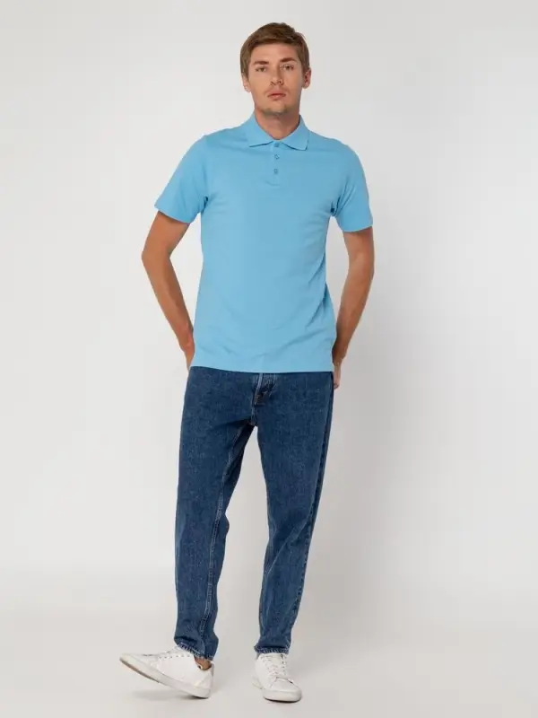 Рубашка поло мужская Virma light, голубая, размер M Рубашка поло мужская Virma light, голубая, размер M