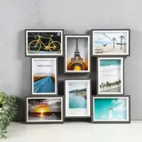 Фоторамка МДФ, стекло на 8 фото 10х15 "День и ночь" 40,5х45х2,2 см Фоторамка МДФ, стекло на 8 фото 10х15 "День и ночь" 40,5х45х2,2 см