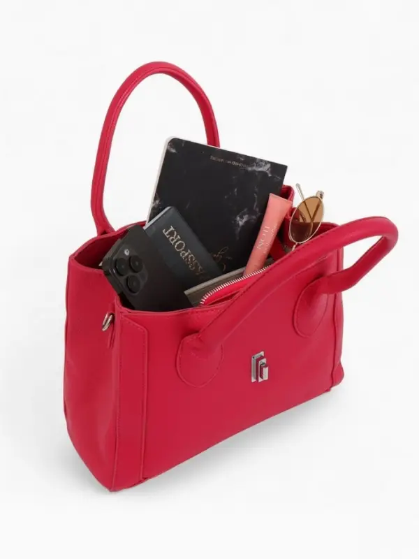 Сумка женская тоут TEXTURA на молнии, 31&times;11&times;21 см, розовая