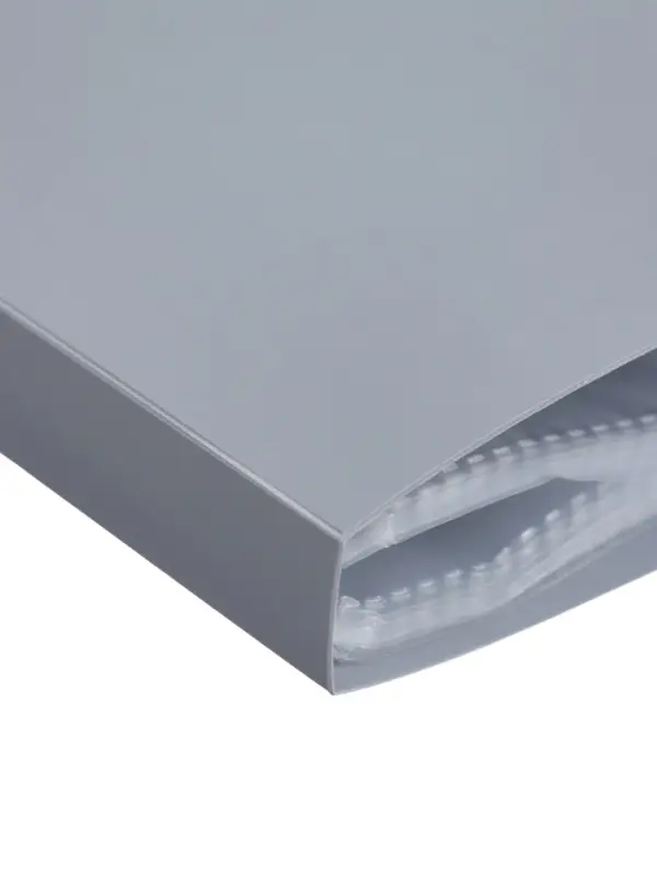 Папка с 30 вкладышами А4, 500 мкм, Calligrata, текстура &laquo;песок&raquo;, серая