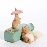 Фигурка полистоун &laquo;Мышки пролили молоко&raquo; 11.8&times;7.5&times;8 см