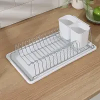Сушилка для посуды с поддоном Доляна, 38.5&times;21.5&times;12.5 см, МИКС