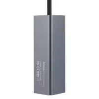 HUB на 4 USB HB1 HOCO серый