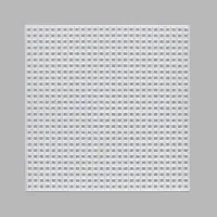 Канва для вышивания &laquo;Квадрат&raquo;, пластиковая, 10.5&times;10.5 см, 3 шт., белая