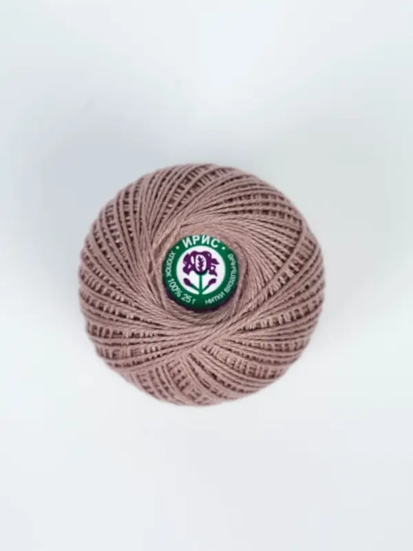 Нитки вязальные "Ирис" 150м/25г 100% мерсеризованный хлопок Набор 6шт (6404)
