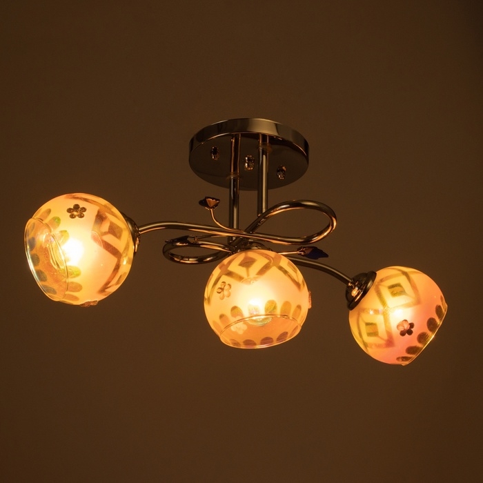 Люстра Люстра "Детта" 3х40Вт Е27 Хром МОДЕЛЬ: 2595290