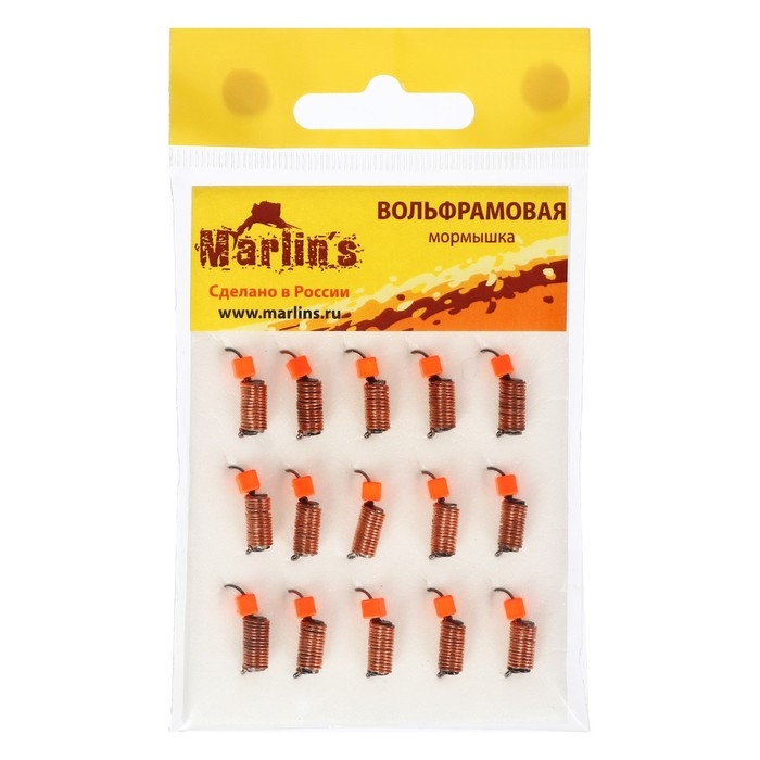 Мормышка вольфрам Marlin's Ручейник, 3 мм, 1.5 г, медь + куб красный УФ, 15 шт. Мормышка вольфрам Marlin's Ручейник, 3 мм, 1.5 г, медь + куб красный УФ, 15 шт.