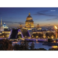 Календарь настенный 3-х блочный 2027 Attache Мост Питер 295х710мм