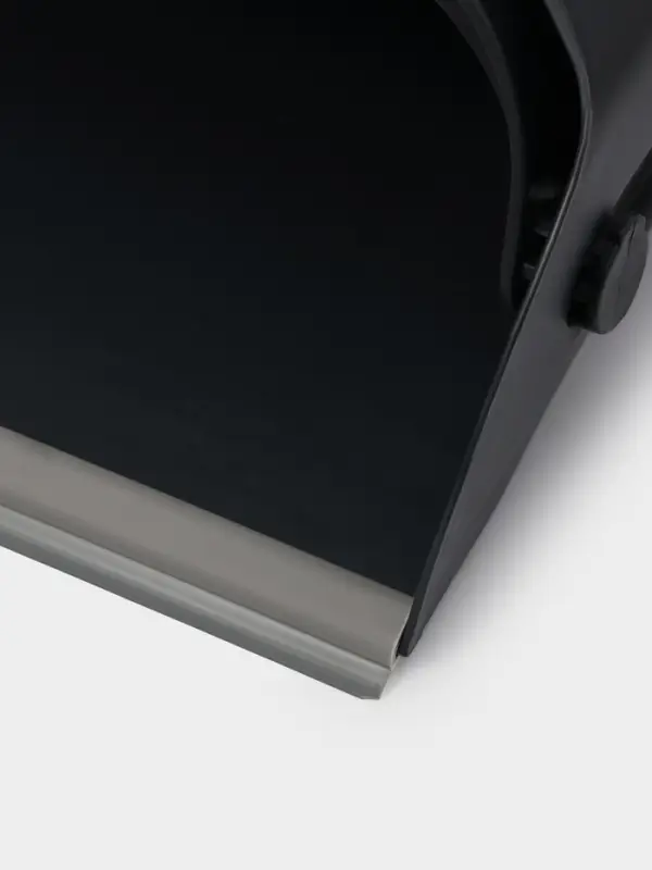 Щётка для пола, с совком-ловушкой, с крышкой, серая