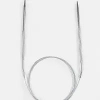 Спицы круговые, для вязания, с металлическим тросом, d=4 мм, 14/100 см