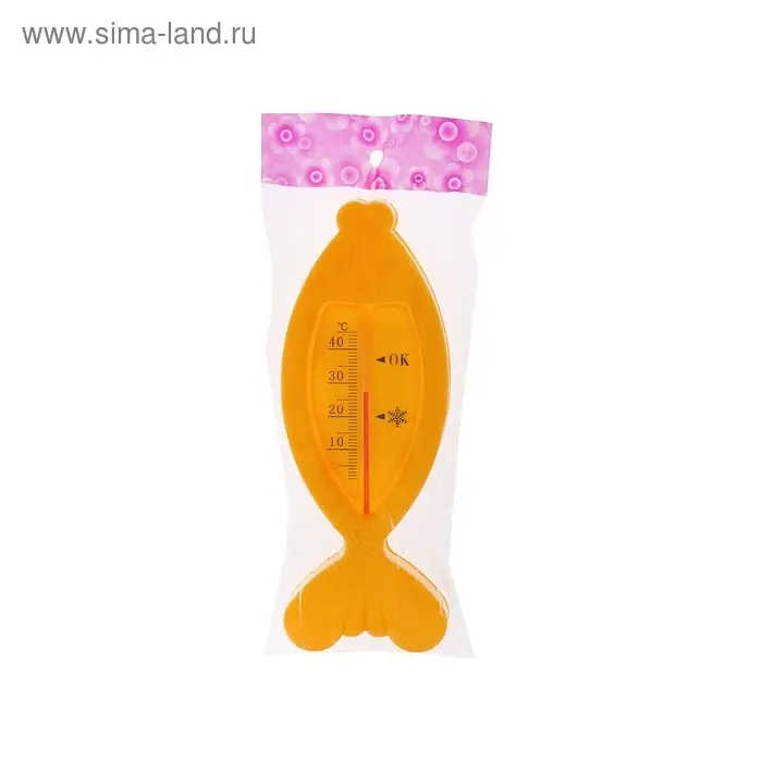 Термометр Luazon «Рыбка», детский, для воды, пластик, 15.5 см, МИКС Термометр Luazon «Рыбка», детский, для воды, пластик, 15.5 см, МИКС