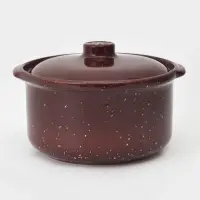 Горшочек для запекания - сотейник Ломоносовская керамика &laquo;Мрамор&raquo;, 2 л, коричневый