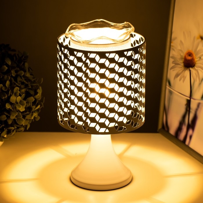 Аромасветильник Аромасветильник "Берта" G4 35Вт белый 14,5х14,5х25,5 см RISALUX