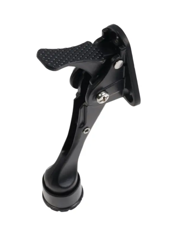 Фиксатор дверной LOCKLAND “козья ножка”, с автоподъемом, цвет черный Фиксатор дверной LOCKLAND “козья ножка”, с автоподъемом, цвет черный