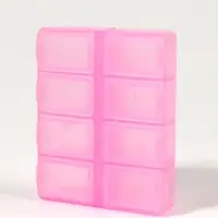 Таблетница, английские буквы, 7.4&times;6.2&times;2.1 см, 8 секций, МИКС