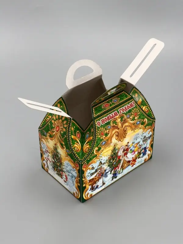 Подарочная новогодняя коробка «ЧУДО ТРОЙКА в золоте» Ларец малый, 18.5×12.5×19 см Подарочная новогодняя коробка «ЧУДО ТРОЙКА в золоте» Ларец малый, 18.5×12.5×19 см