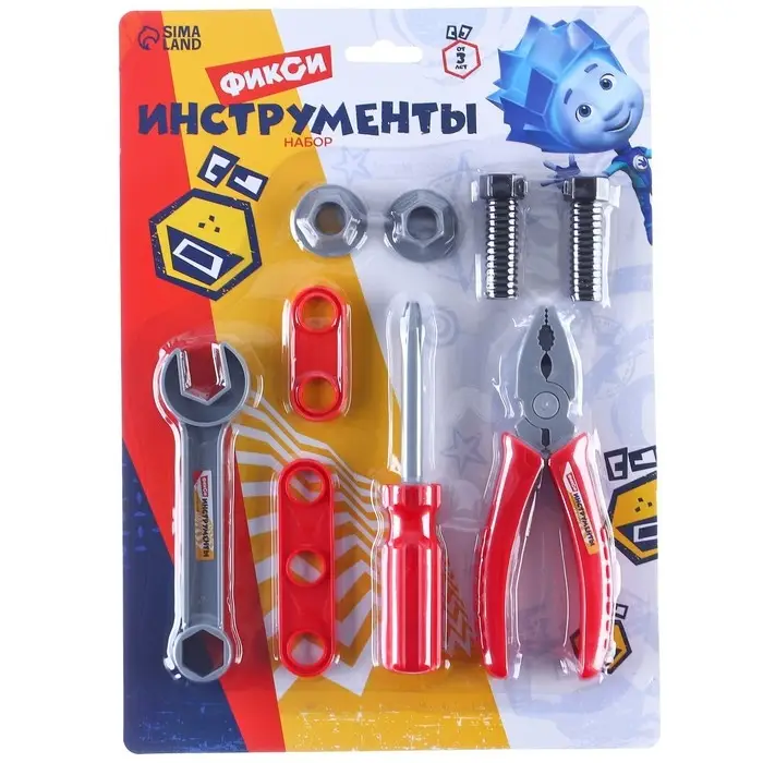Набор инструментов Фиксики «Фикси инструменты», 9 предметов, МИКС Набор инструментов Фиксики «Фикси инструменты», 9 предметов, МИКС