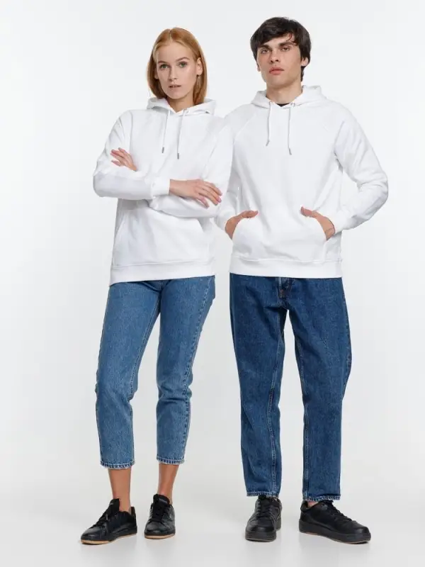 Толстовка унисекс Stellar, белая, размер XS Толстовка унисекс Stellar, белая, размер XS