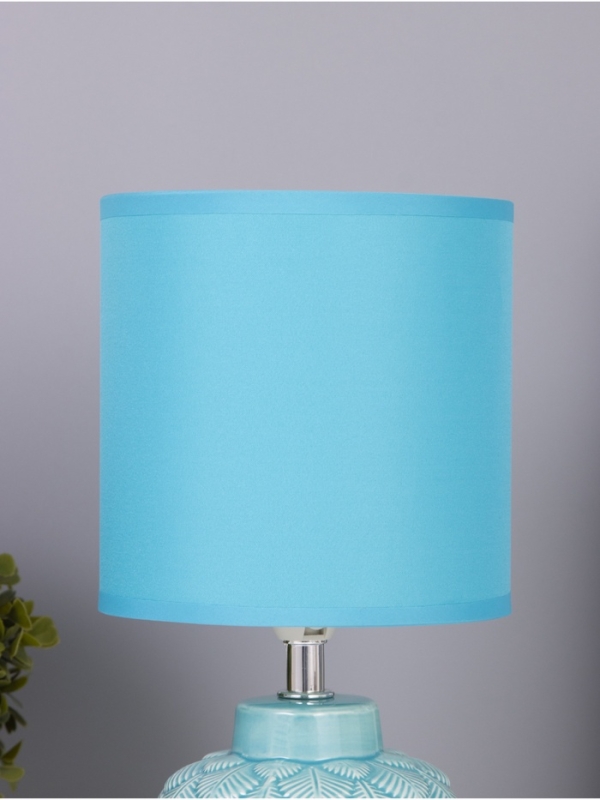 Лампа настольная Лампа настольная "Исида" 1х40Вт Е14 голубой 14х14х28см