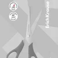 Ножницы ErichKrause EasyCut, двойная заточка. 13.5 см, МИКС
