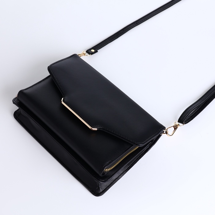 Сумка женская на молнии, цвет чёрный Сумка женская на молнии, цвет чёрный