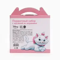 Набор посуды керамической детской, 3 предмета: кружка 200 мл, тарелка 19 см, салатник 250 мл, &laquo;Кошечка Мари&raquo;, Коты Аристократы
