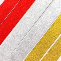 Лента упаковочная для декора и подарков, МИКС, 1.2 см &times; 5 м&plusmn;5%