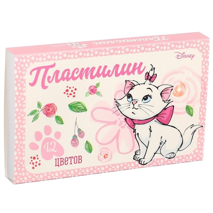 Пластилин 12 цветов 180 г «Мари», Коты-аристократы Пластилин 12 цветов 180 г «Мари», Коты-аристократы