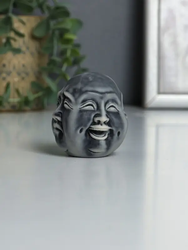 Фигурка &laquo;Многоликий Будда&raquo;, мраморная крошка, 6 см