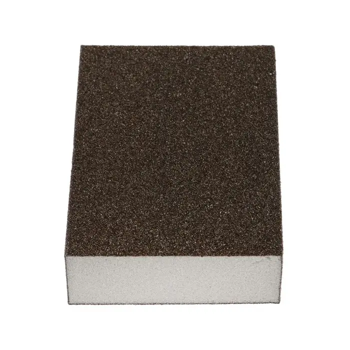 Губка абразивная шлифовальная ТУНДРА, твердая, 100&times;70&times;25 мм, P80