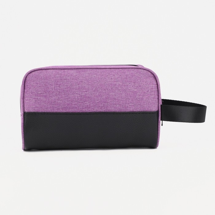 Косметичка дорожная на молнии, с ручкой, цвет сиреневый Косметичка дорожная на молнии, с ручкой, цвет сиреневый