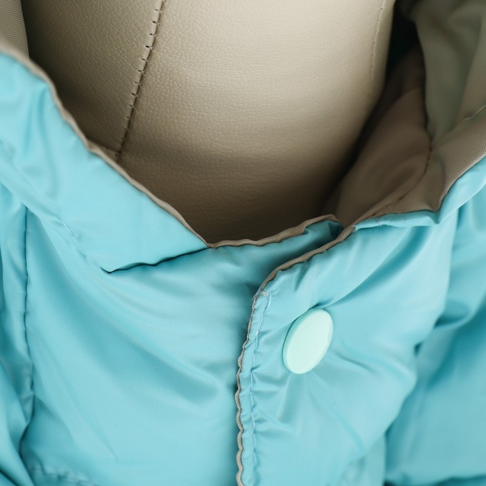 Комбинезон Комбинезон "Анорак" светоотражающий, размер 8 (ДС 19 см, ОГ 30, ОШ 22 см), чёрно-голубой