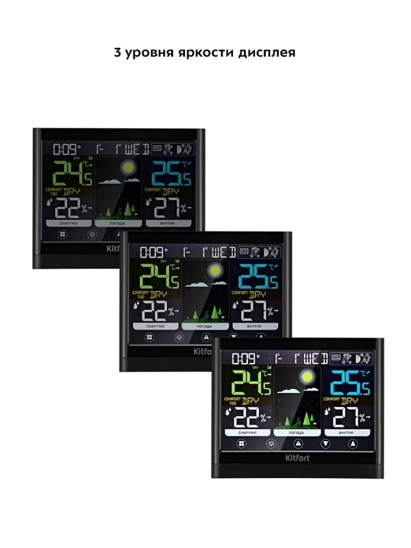 Метеостанция КТ-3318 термометр, погодная станция, часы Метеостанция КТ-3318 термометр, погодная станция, часы