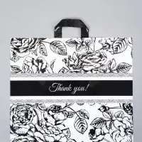 Пакет с петлевой ручкой "Растения" 50 х 45 х 8 см, 60 мкм