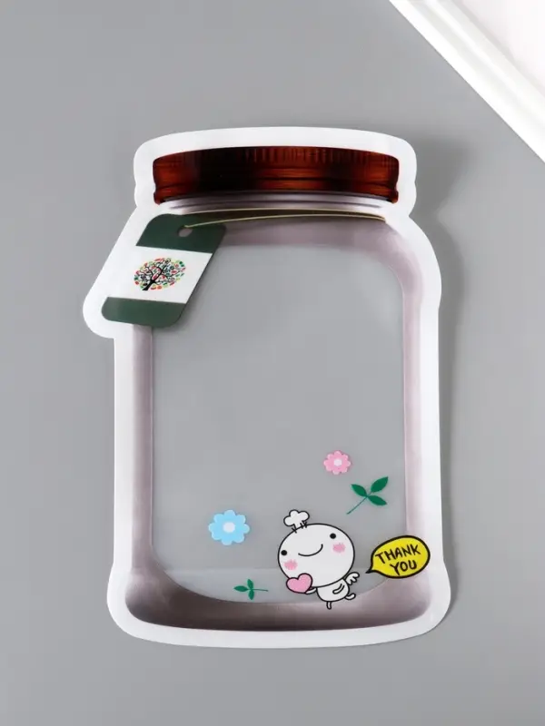 Пакет для хранения Пакет для хранения "Стеклянная банка с крышкой. Человечек", застёжка zip-lock 17х24,5+7 см 1088653