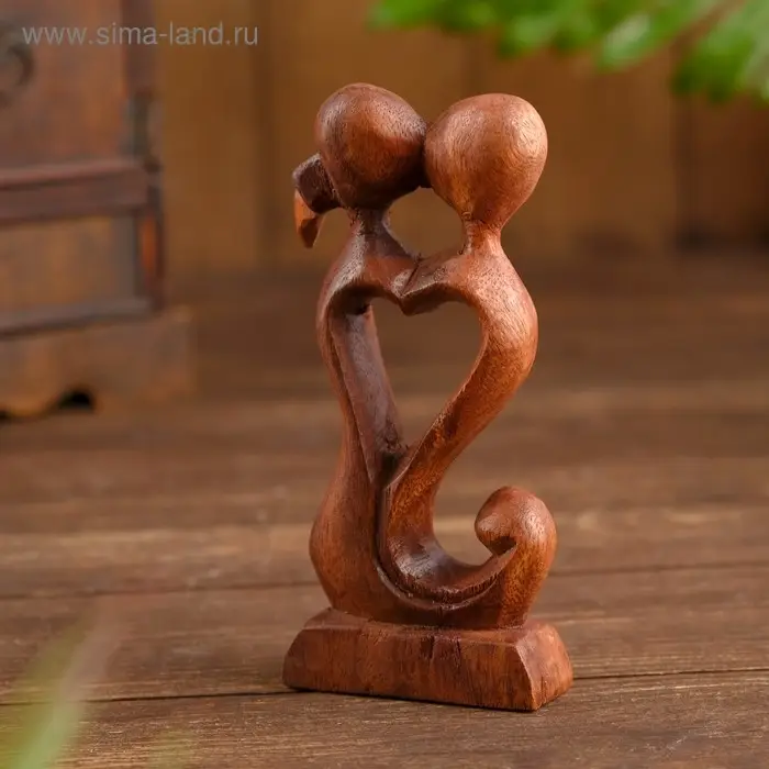 Сувенир дерево Сувенир дерево "Поцелуй" 15х9х3,5 см