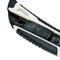 Нож канцелярский 18 мм корпус, чёрное лезвие, МИКС